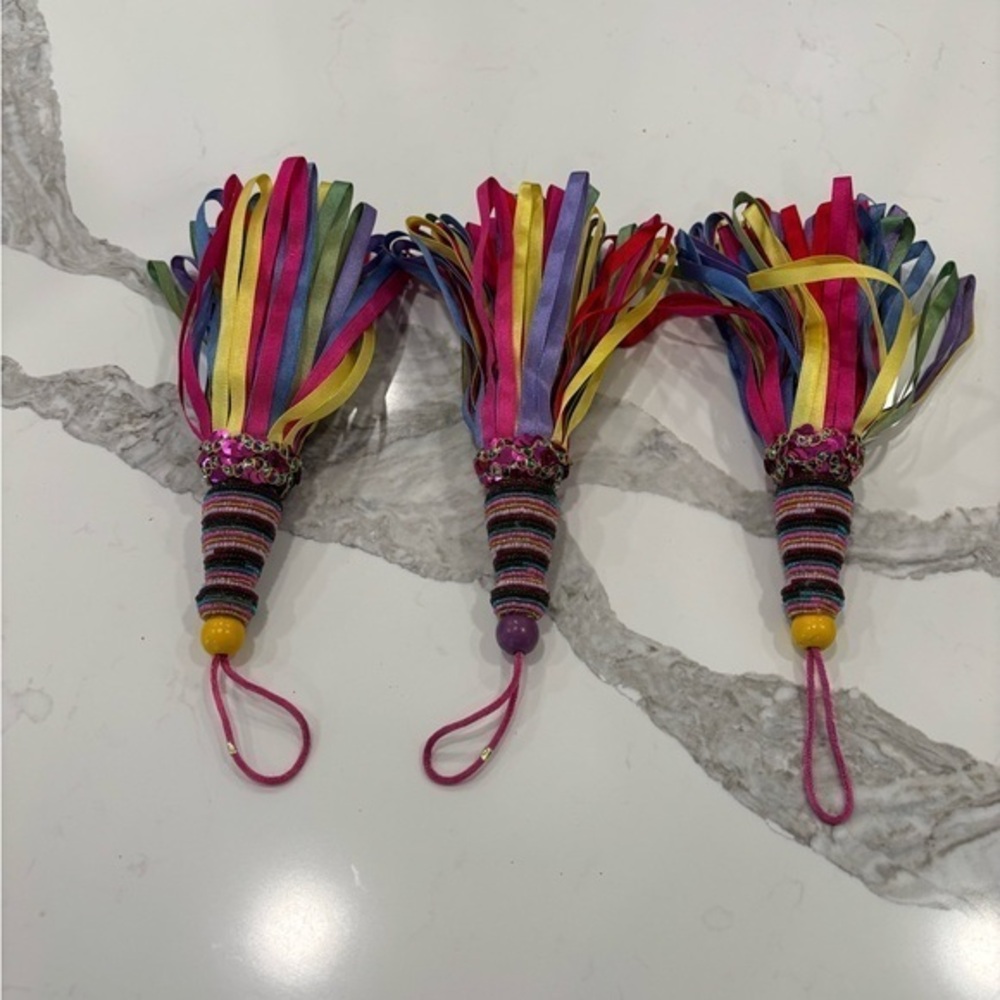 Multicolor tassel tiebacks with beaded‎ top beautiful - Picture 3 of 3